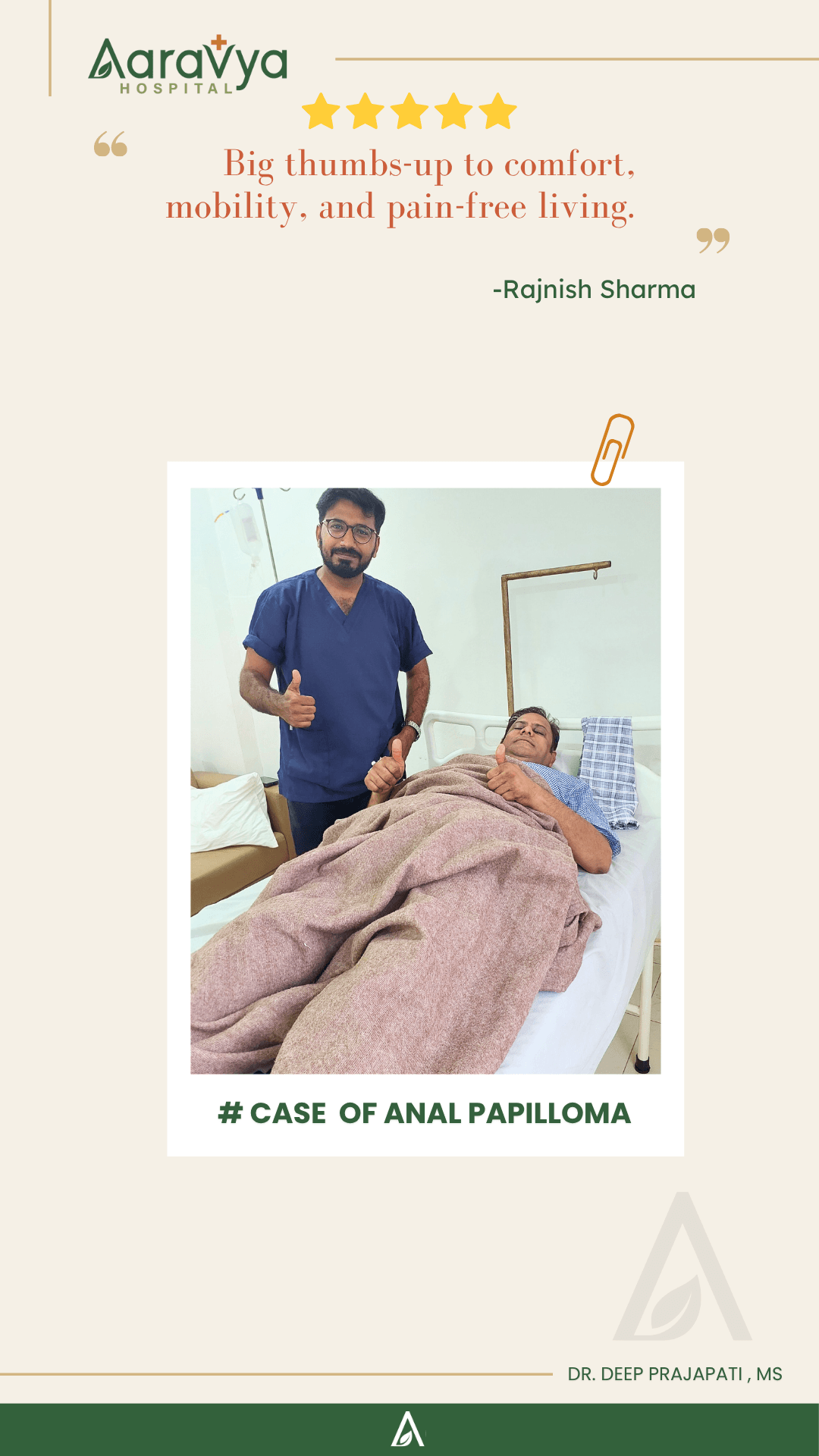 Patient testimonial