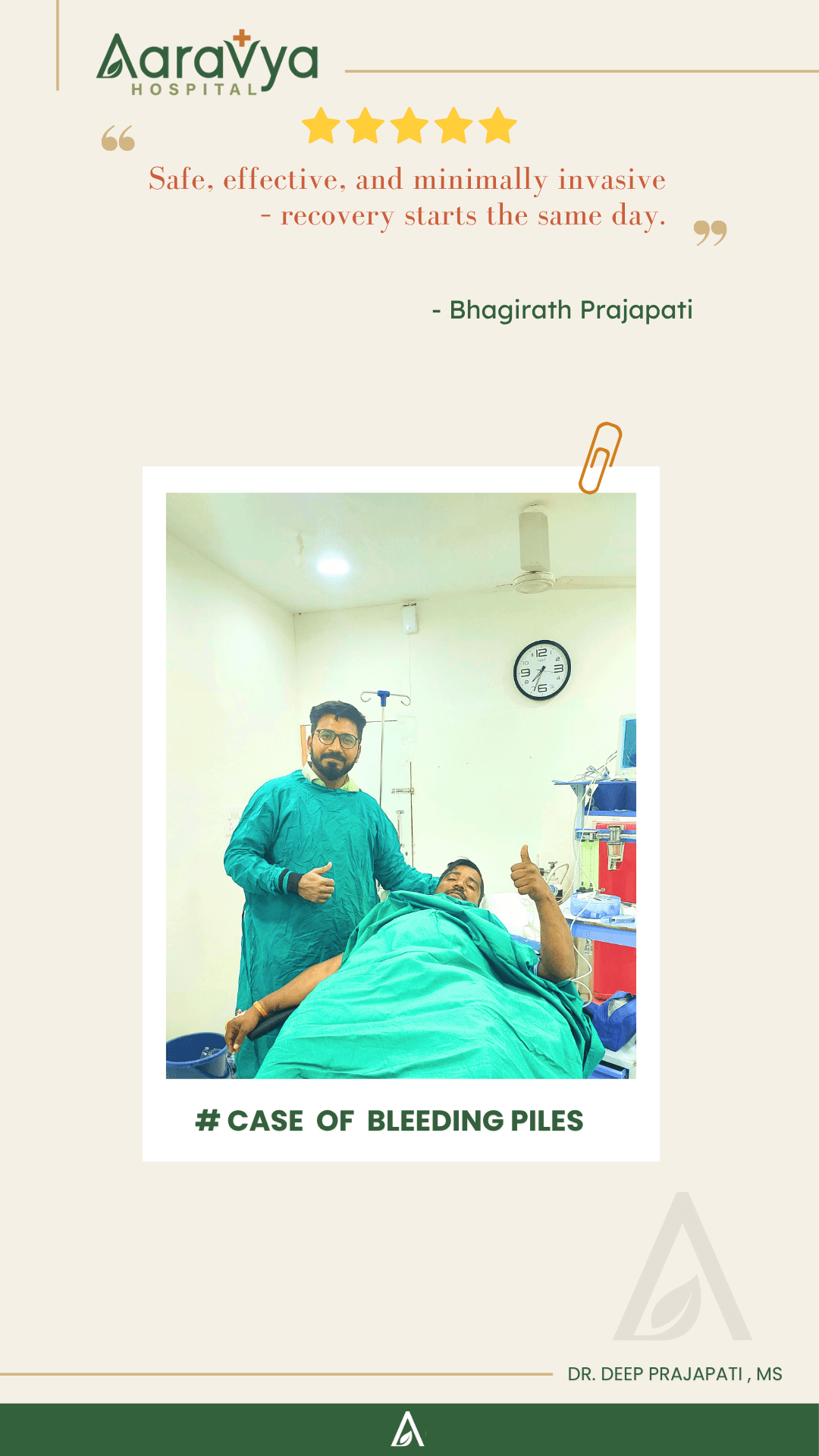 Patient testimonial