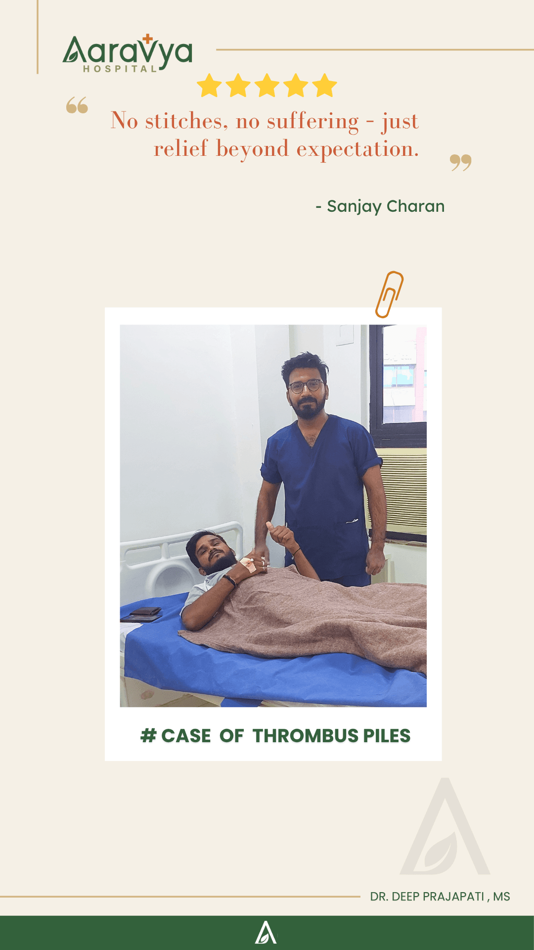 Patient testimonial