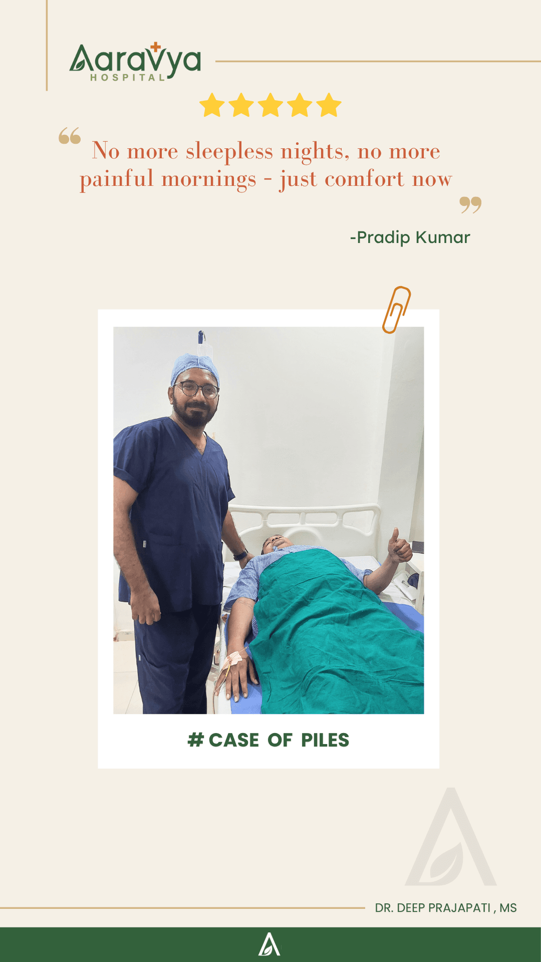 Patient testimonial